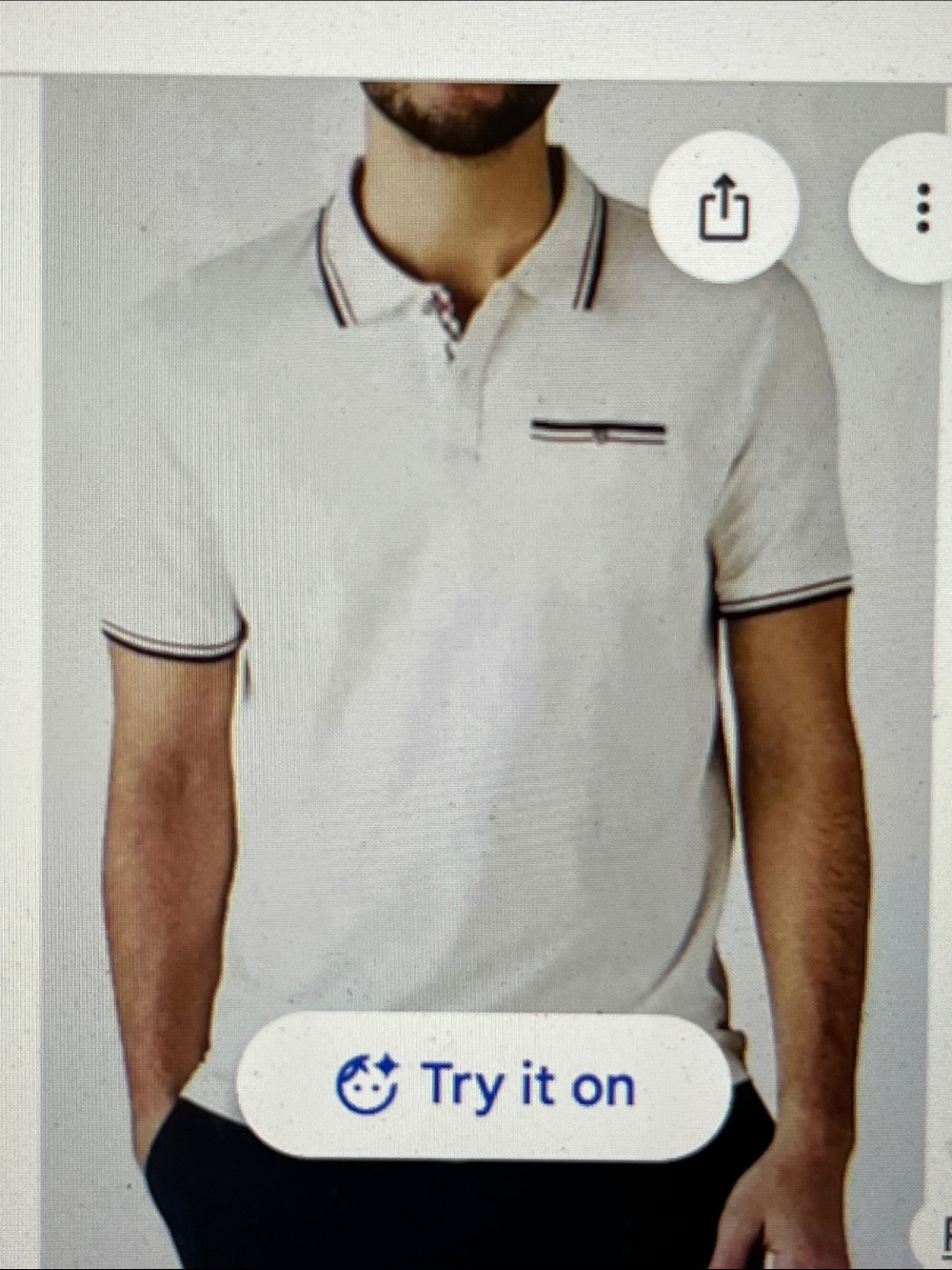 Ben Sherman Polo Cotton Golf Shirt Size M Navy and Red Trim NWOT